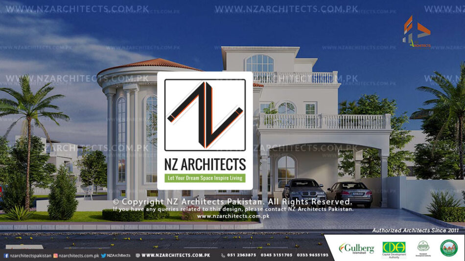1 Kanal Modern Classical House Design, Bahria Enclave Islamabad