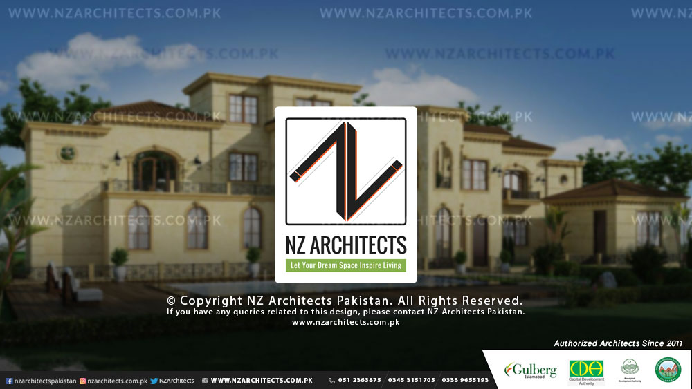 10 Kanal farmhouse design Gulberg greens Islamabad perspective view nz architects famous architects in Islamabad Rawalpindi