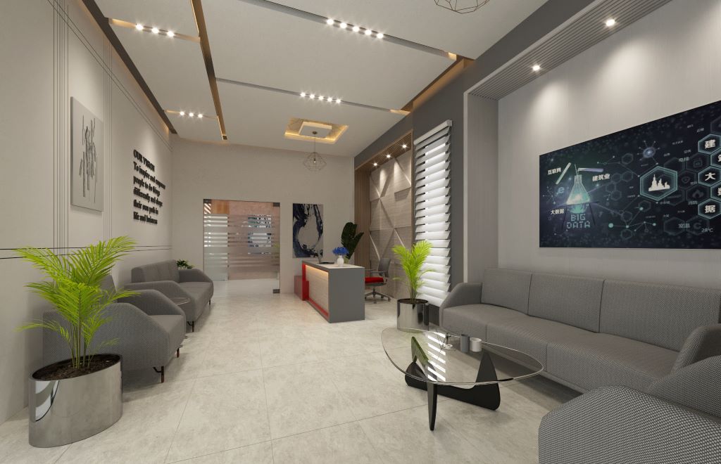 reception area interior design concept